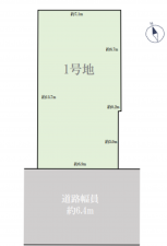 名古屋市緑区曽根、土地の間取り画像です