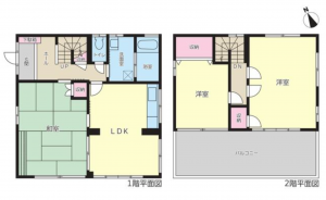 名古屋市天白区土原、中古一戸建ての間取り画像です