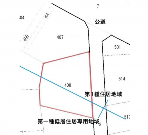 名古屋市緑区桶狭間森前、土地の間取り画像です