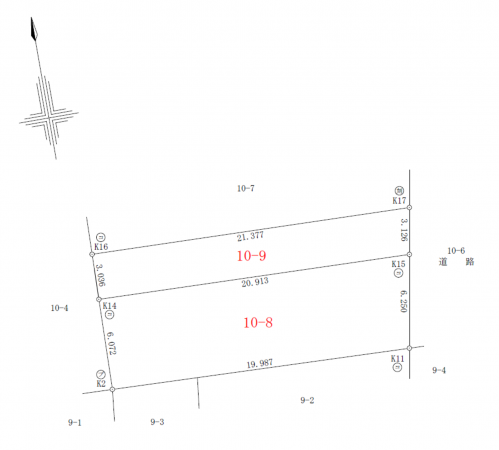 一宮市、土地の間取り画像です