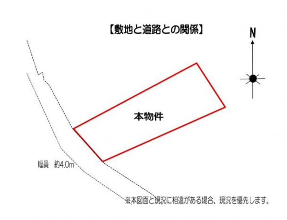 名古屋市名東区梅森坂西、土地の間取り画像です
