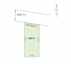 名古屋市天白区原、土地の間取り画像です
