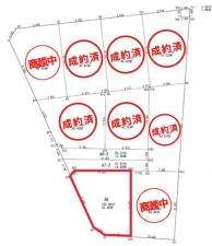 愛知郡東郷町春木台、土地の間取り画像です