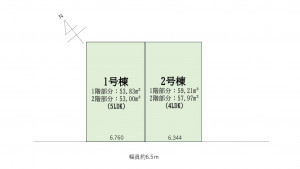 名古屋市天白区島田、新築一戸建ての間取り画像です