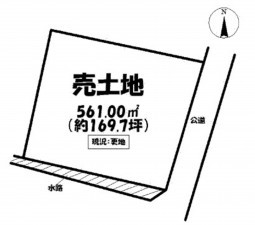 日進市岩崎町、土地の間取り画像です