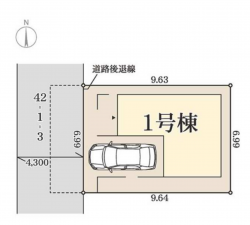 東大阪市大蓮北、新築一戸建ての画像です