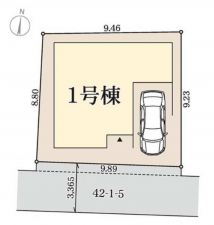 東大阪市足代南、新築一戸建ての画像です