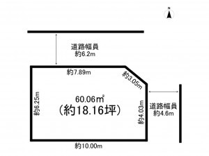 高槻市津之江北町、土地の間取り画像です