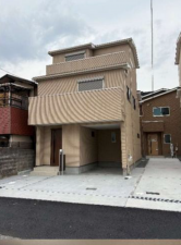 高槻市津之江町、新築一戸建ての外観画像です