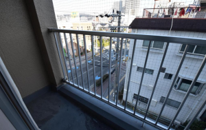 高槻市南芥川町、中古マンションのバルコニー画像です