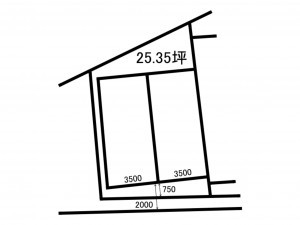 高槻市芥川町、収益物件/住宅付店舗の間取り画像です