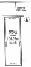 高槻市上本町、土地の間取り画像です