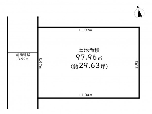 高槻市津之江町、土地の間取り画像です