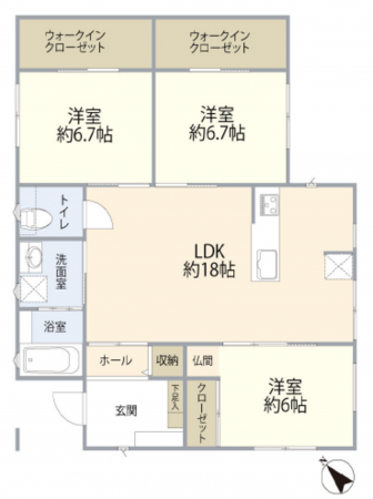 高槻市富田町、中古一戸建ての間取り画像です