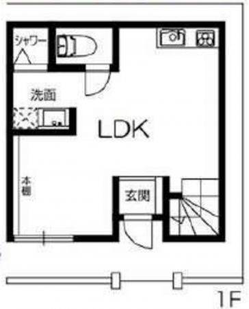 高槻市津之江町、中古一戸建ての間取り画像です