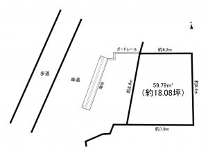 高槻市城西町、土地の間取り画像です