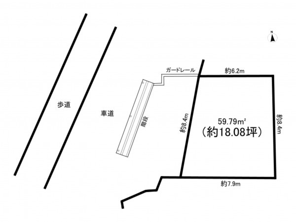 高槻市城西町、土地の間取り画像です