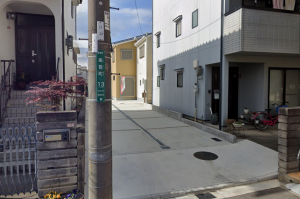 高槻市高西町、中古一戸建ての外観画像です