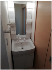 高槻市安満新町、収益物件/マンションの洗面画像です