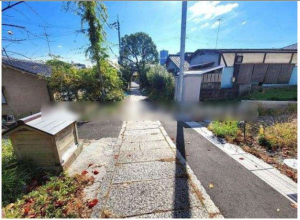 高槻市古曽部町、土地の画像です