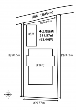 高槻市須賀町、土地の間取り画像です