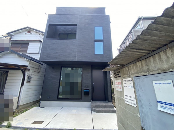 高槻市野田、新築一戸建ての外観画像です