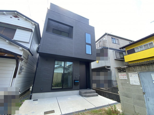 高槻市野田、新築一戸建ての外観画像です