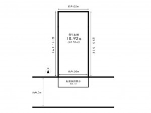 高槻市城西町、土地の間取り画像です