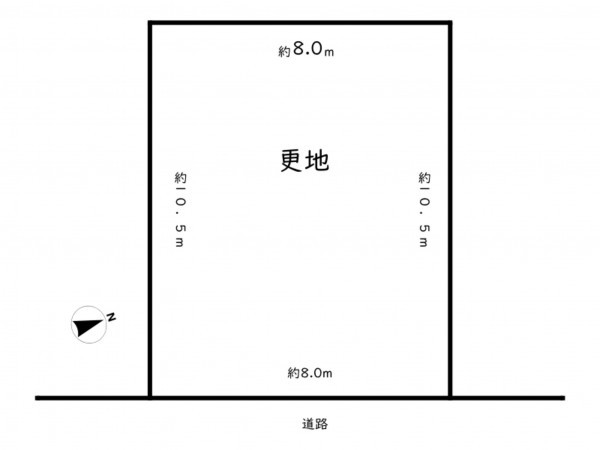 高槻市辻子、土地の間取り画像です