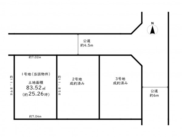 高槻市城南町、土地の間取り画像です