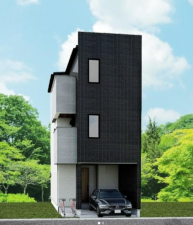 高槻市高垣町、新築一戸建ての外観画像です
