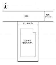 高槻市野田、土地の間取り画像です