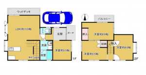 高槻市桜ケ丘北町、中古一戸建ての画像です