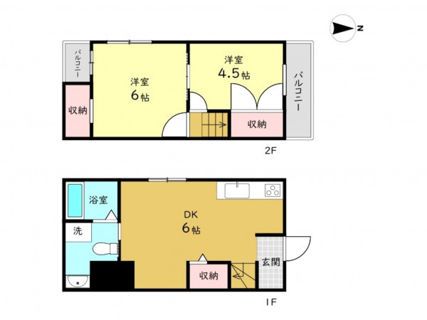 高槻市天川新町、中古一戸建ての間取り画像です