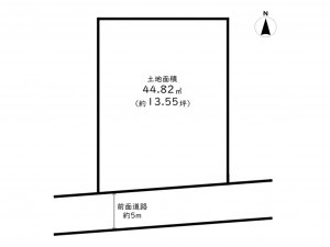 高槻市辻子、土地の間取り画像です
