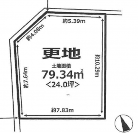 高槻市川添、土地の間取り画像です