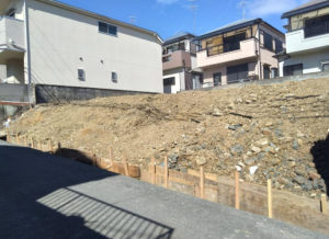 高槻市安岡寺町、土地の画像です