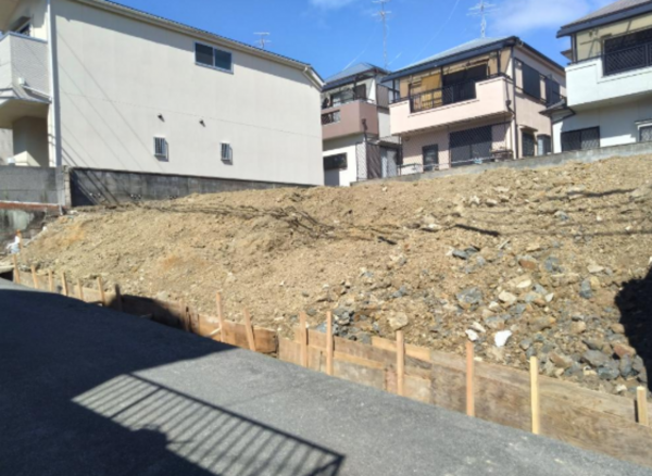 高槻市安岡寺町、土地の画像です