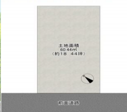 高槻市高垣町、土地の間取り画像です