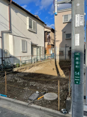 高槻市高垣町、土地の画像です