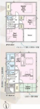 高槻市唐崎中、新築一戸建ての間取り画像です