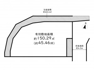 高槻市日吉台、土地の間取り画像です