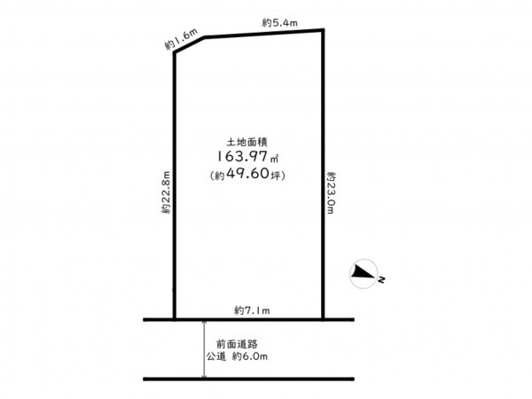 高槻市日吉台、土地の間取り画像です