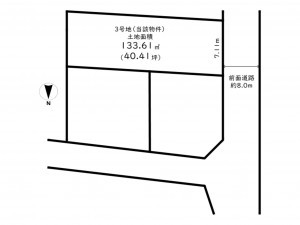 高槻市天神町、土地の間取り画像です