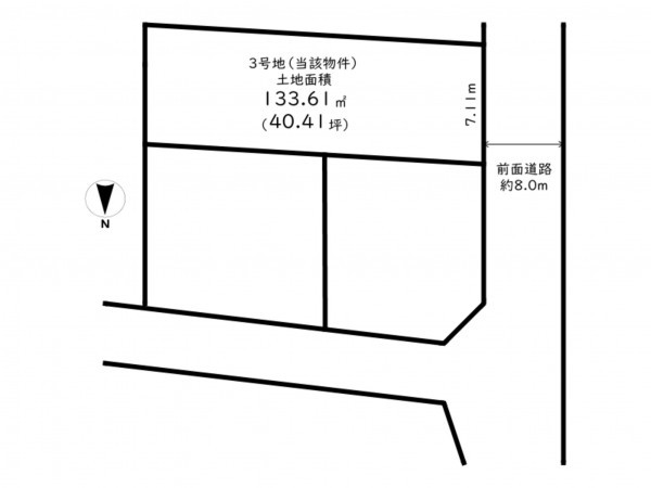 高槻市天神町、土地の間取り画像です