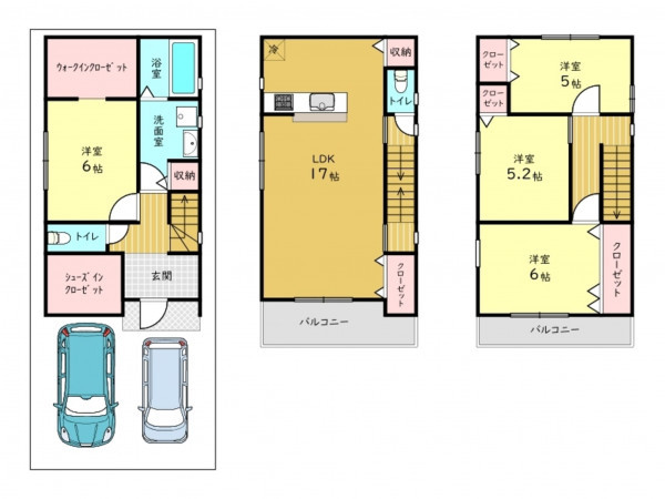 高槻市、土地の間取り画像です