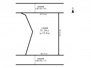 高槻市庄所町、土地の間取り画像です