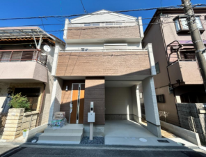 高槻市大冠町、新築一戸建ての外観画像です