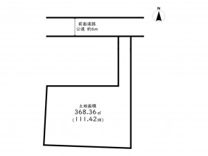 高槻市美しが丘、土地の間取り画像です