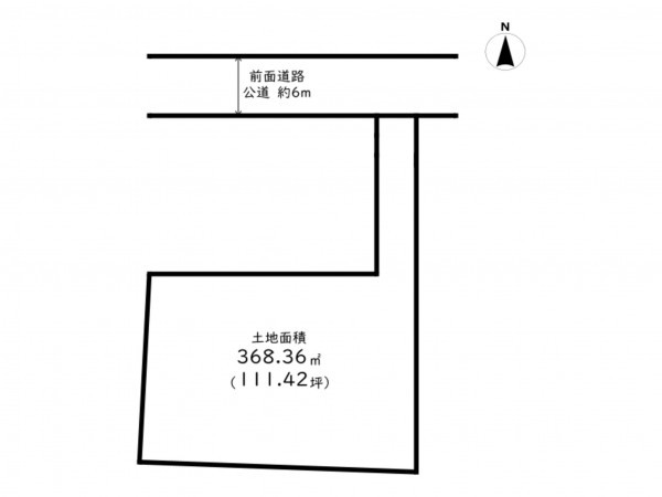高槻市美しが丘、土地の間取り画像です